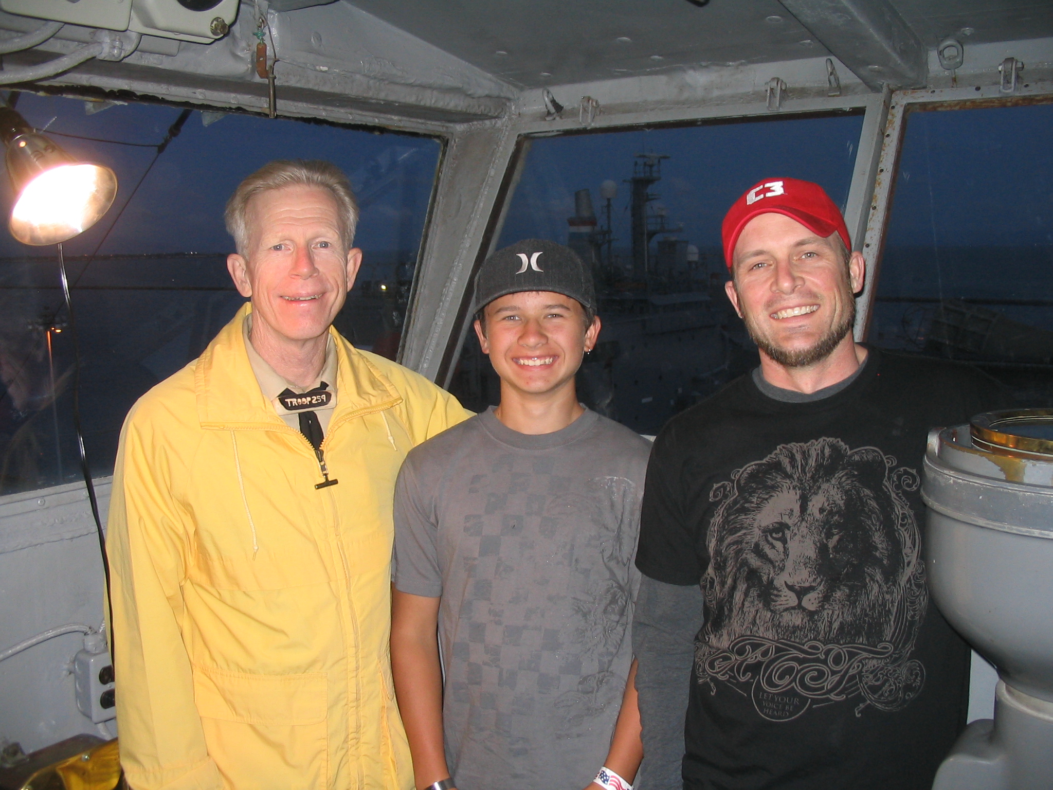 Three Generation on the USS Hornet, 2009